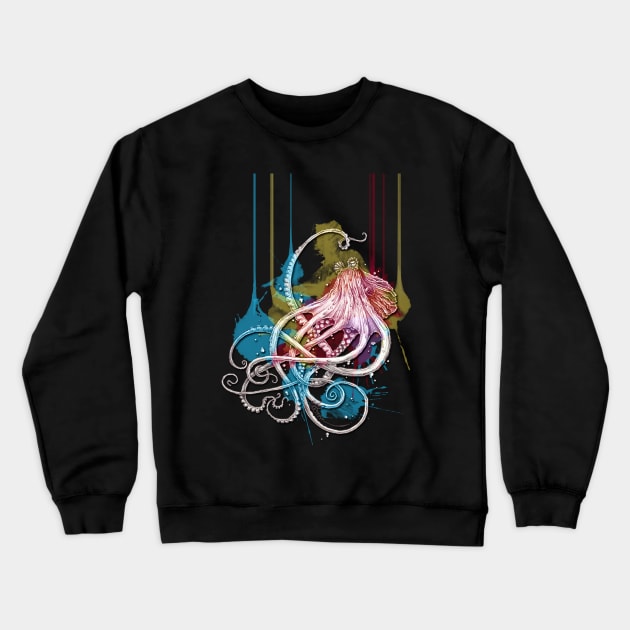 Octopus Ink Crewneck Sweatshirt by TAOJB